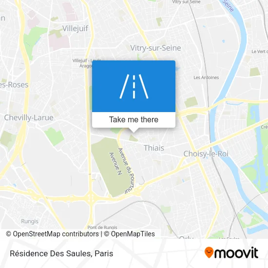 Résidence Des Saules map