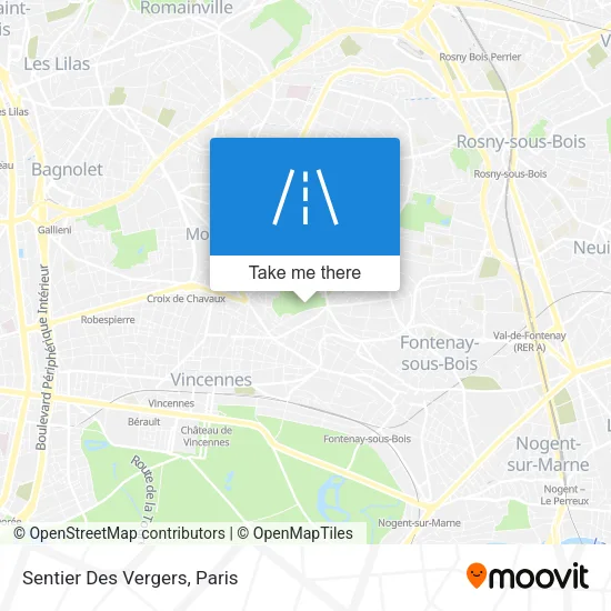 Sentier Des Vergers map