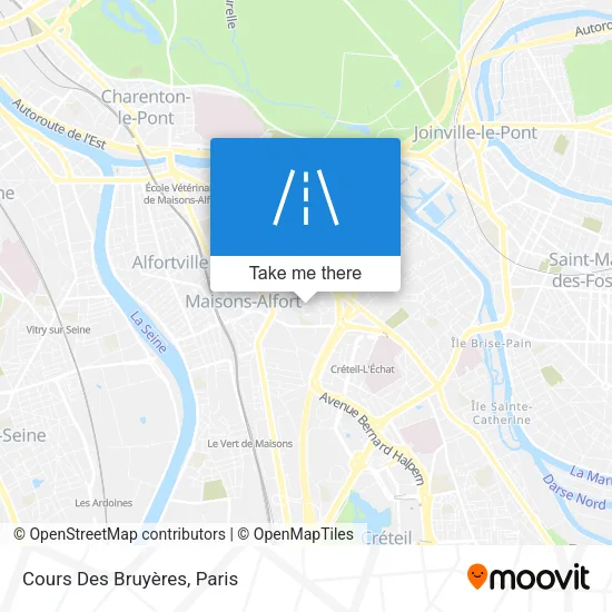 Cours Des Bruyères map