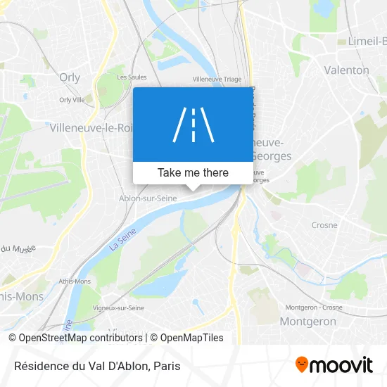 Résidence du Val D'Ablon map