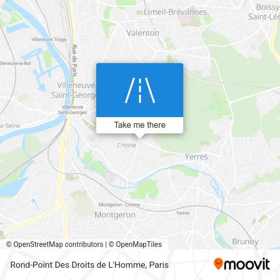 Rond-Point Des Droits de L'Homme map