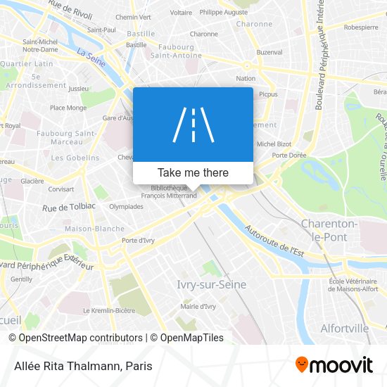 Allée Rita Thalmann map