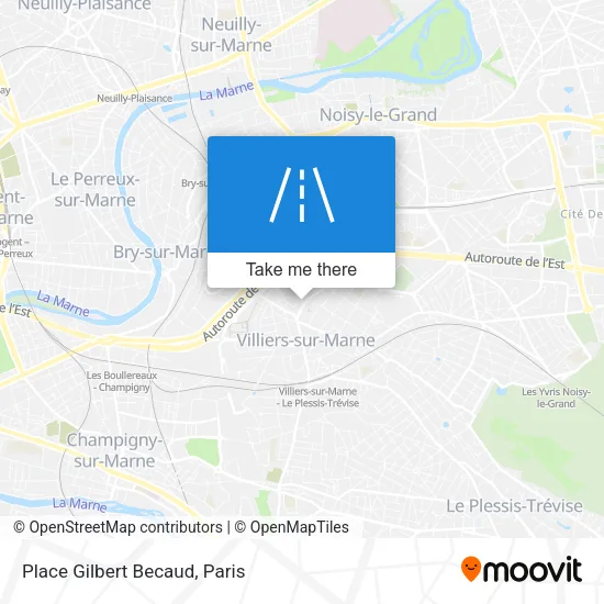 Place Gilbert Becaud map