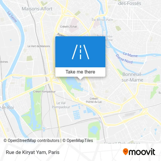 Rue de Kiryat Yam map