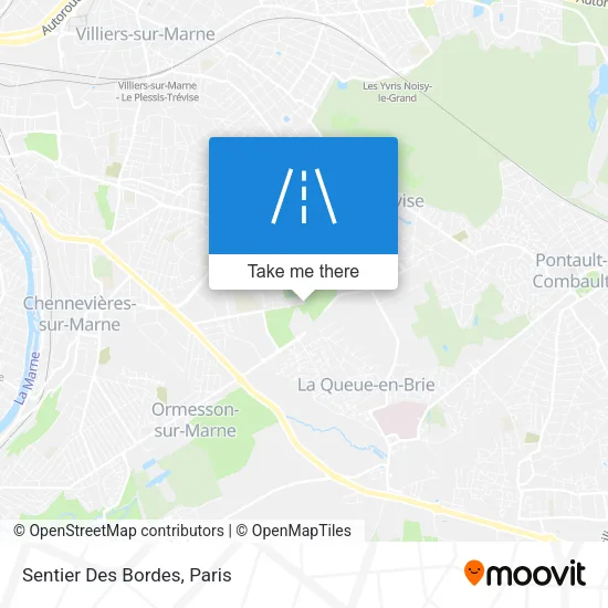 Sentier Des Bordes map