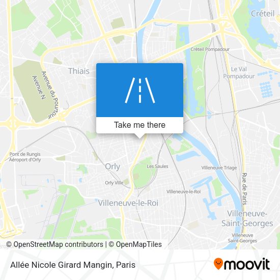 Allée Nicole Girard Mangin map