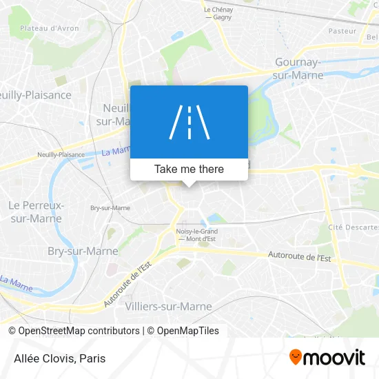 Allée Clovis map