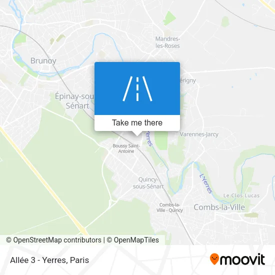 Allée 3 - Yerres map
