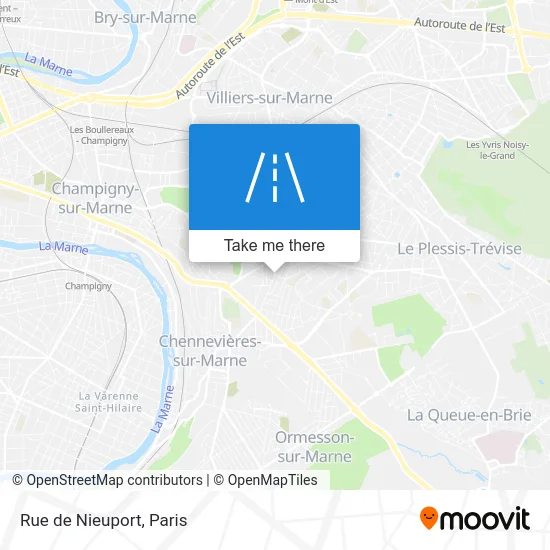 Rue de Nieuport map