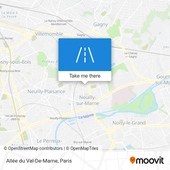 Allée du Val-De-Marne map