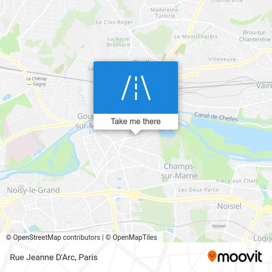 Rue Jeanne D'Arc map