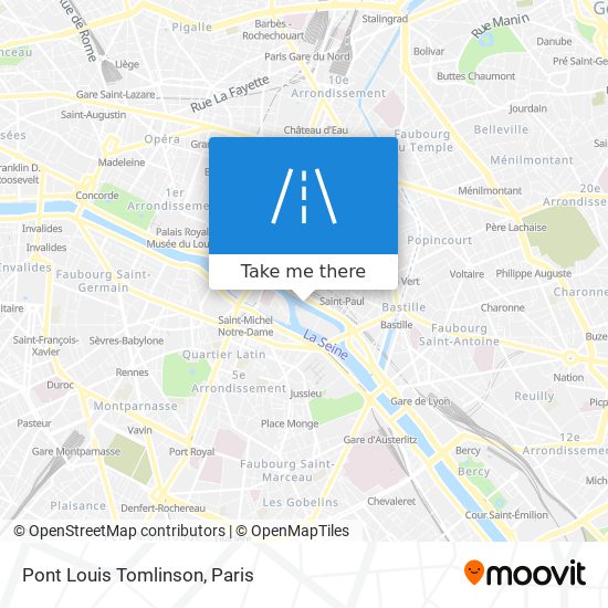 Pont Louis Tomlinson map