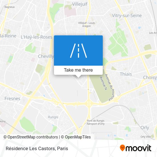 Résidence Les Castors map