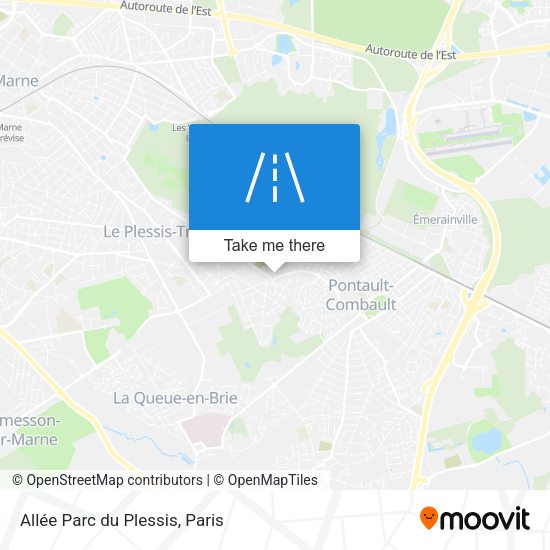 Allée Parc du Plessis map