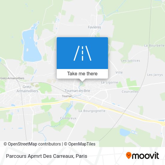 Parcours Apmrt Des Carreaux map