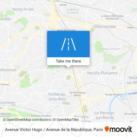 Avenue Victor Hugo / Avenue de la République map