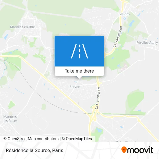 Résidence la Source map