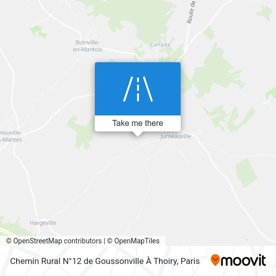 Chemin Rural N°12 de Goussonville À Thoiry map