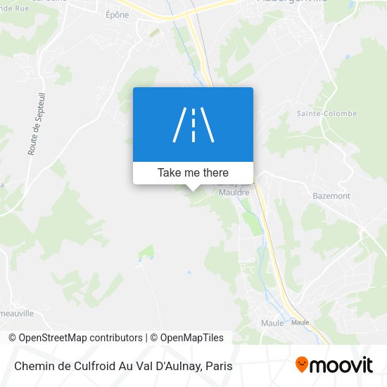 Chemin de Culfroid Au Val D'Aulnay map