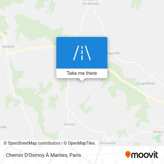 Chemin D'Osmoy À Mantes map