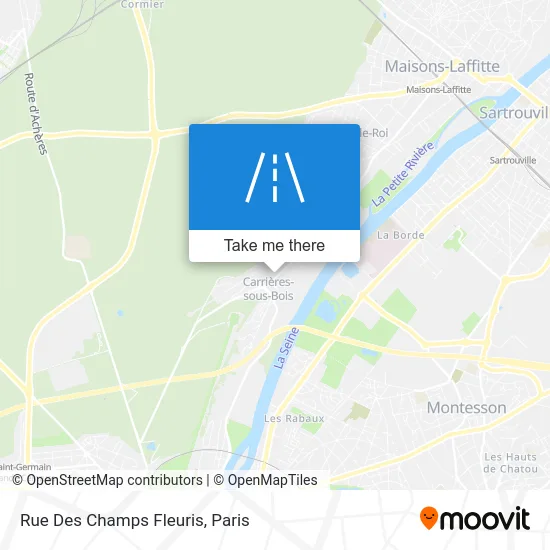 Rue Des Champs Fleuris map