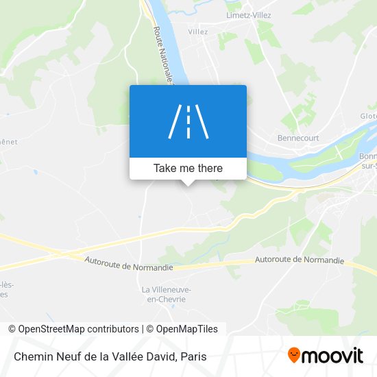Chemin Neuf de la Vallée David map