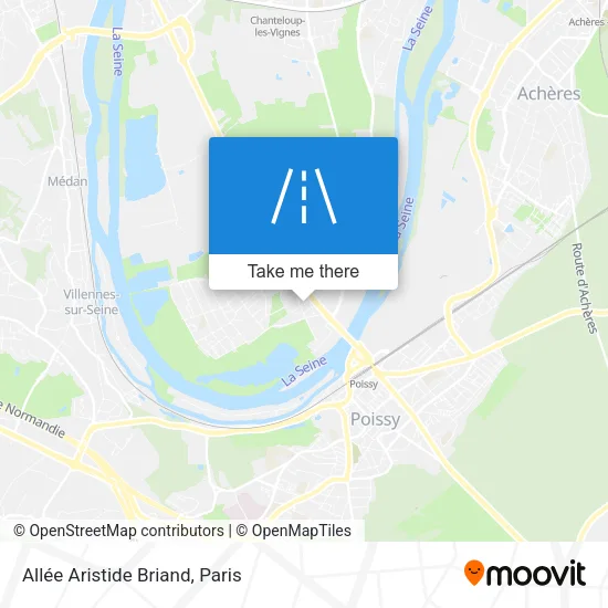 Mapa Allée Aristide Briand