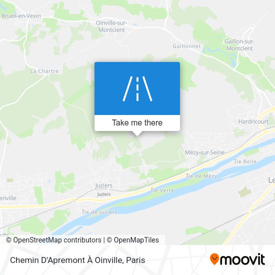 Chemin D'Apremont À Oinville map