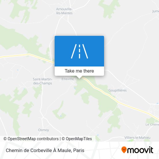 Chemin de Corbeville À Maule map