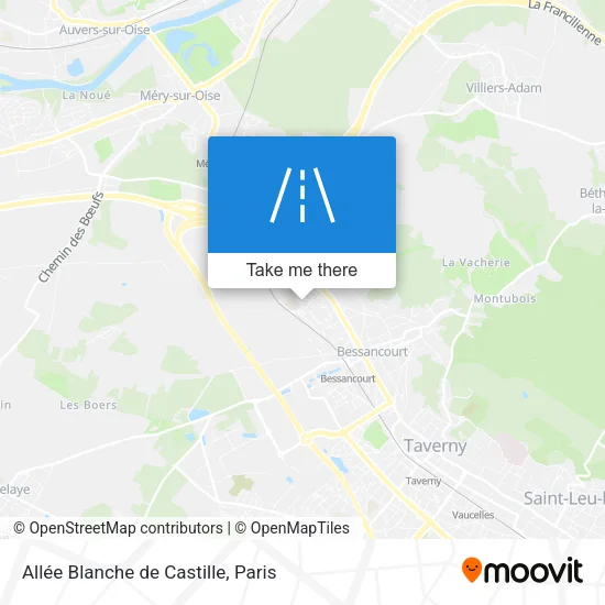 Mapa Allée Blanche de Castille