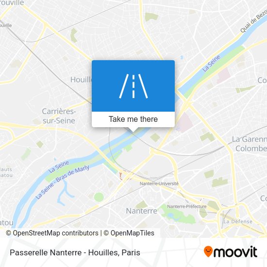 Passerelle Nanterre - Houilles map