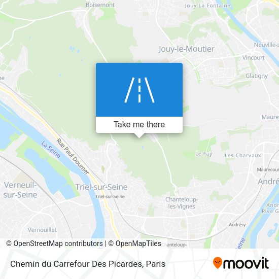 Chemin du Carrefour Des Picardes map