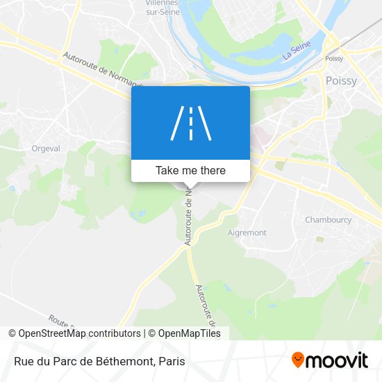 Rue du Parc de Béthemont map