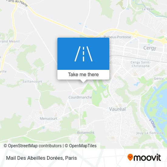 Mail Des Abeilles Dorées map
