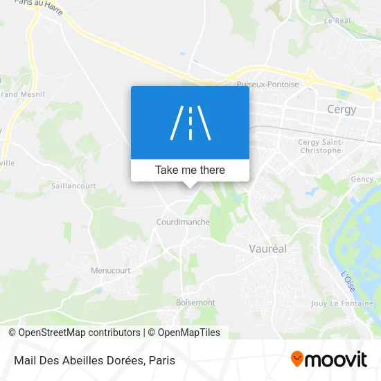 Mail Des Abeilles Dorées map