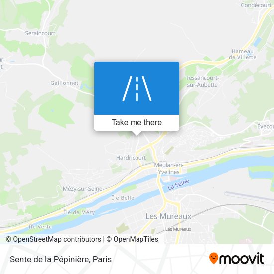 Sente de la Pépinière map