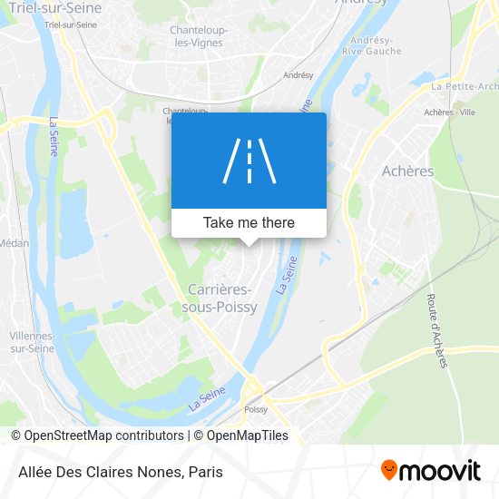 Allée Des Claires Nones map