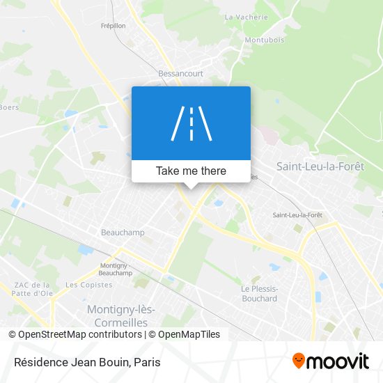 Mapa Résidence Jean Bouin