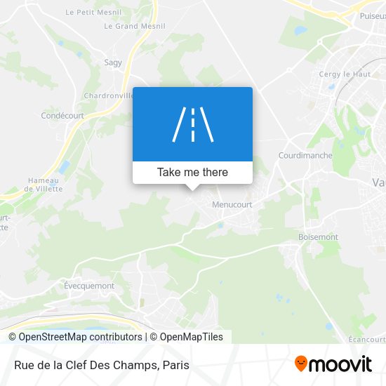 Rue de la Clef Des Champs map