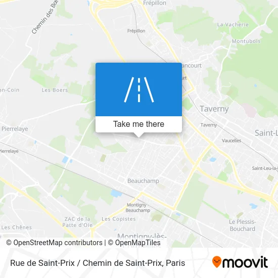 Rue de Saint-Prix / Chemin de Saint-Prix map