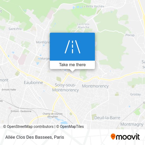 Allée Clos Des Bassees map
