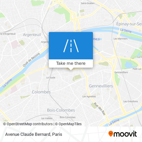 Avenue Claude Bernard map