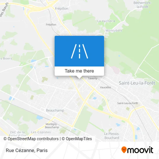 Rue Cézanne map