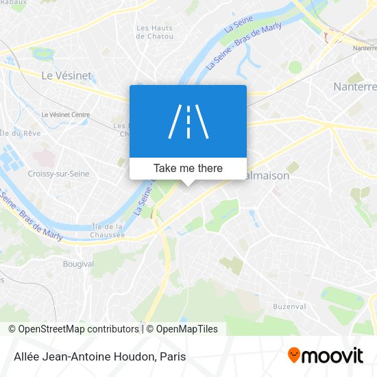 Allée Jean-Antoine Houdon map
