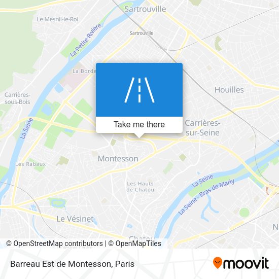 Barreau Est de Montesson map