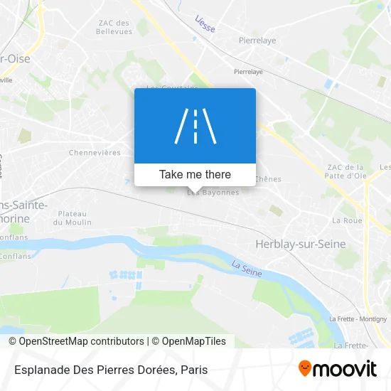 Mapa Esplanade Des Pierres Dorées