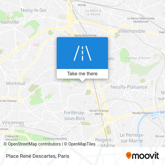 Place René Descartes map