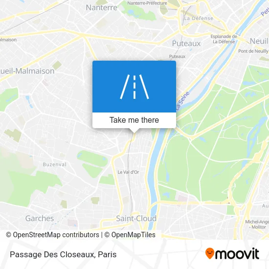 Passage Des Closeaux map