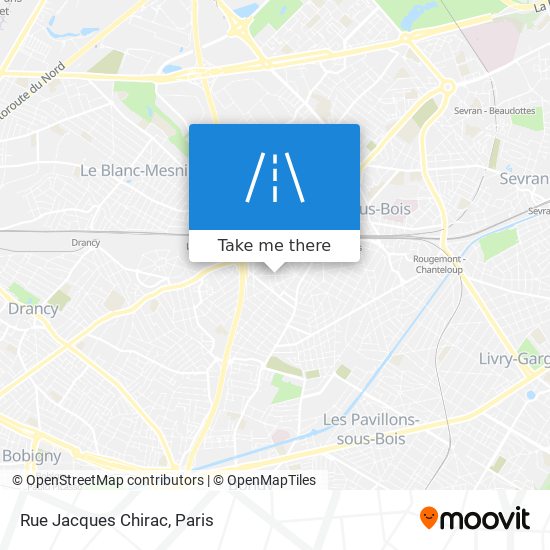 Rue Jacques Chirac map