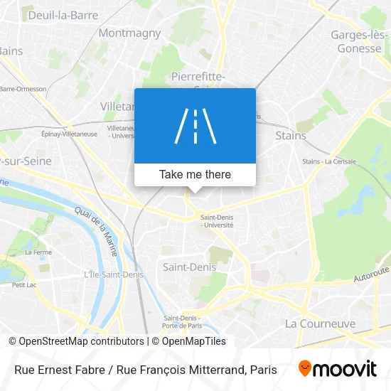 Rue Ernest Fabre / Rue François Mitterrand map
